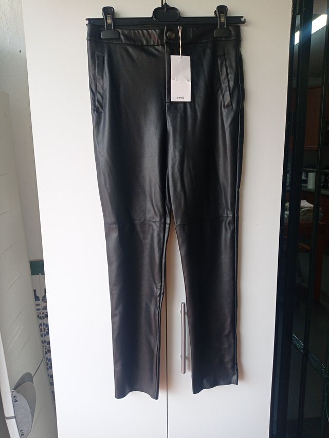 Pantalón polipiel niña Mango 11-12 años