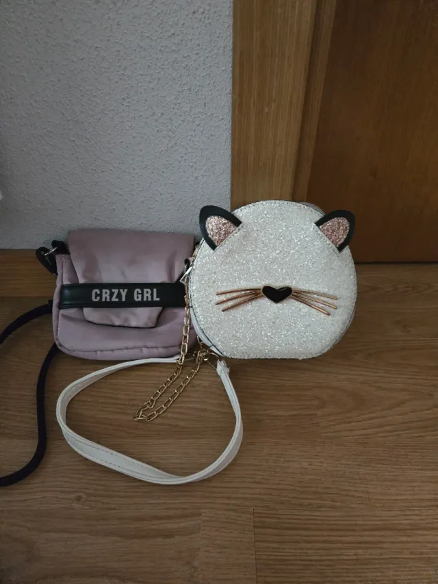 Bolsos niña rosa y blanco