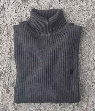 Jersey Burberry Gris Cuello Alto