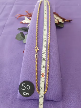 Cordon Macizo cadena Oro Ley 50cm y 60cm