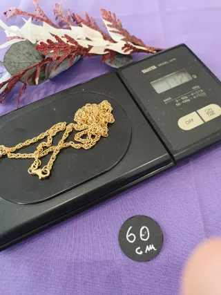 Cordon Macizo cadena Oro Ley 50cm y 60cm