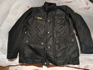 Cazadora Belstaff Encerada Negra Moto