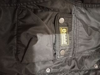 Cazadora Belstaff Encerada Negra Moto