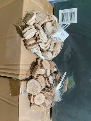 Rodajas de Madera Natural para Manualidades