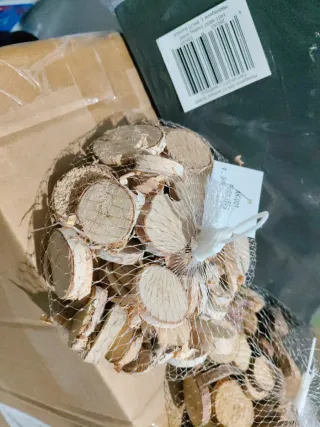 Rodajas de Madera Natural para Manualidades