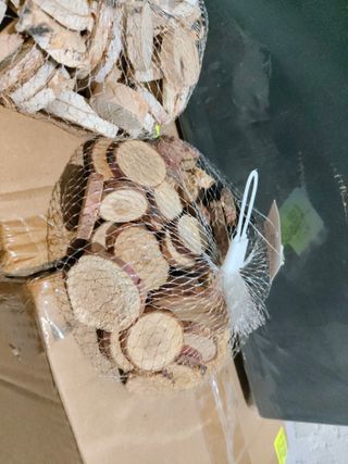 Rodajas de Madera Natural para Manualidades