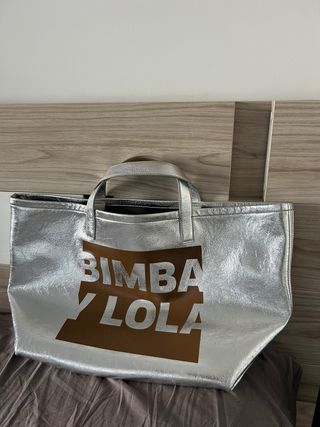 Bolso Bimba y Lola Plata y Marrón