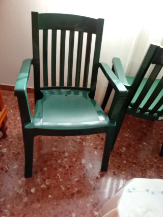 3 poltrone Grosfillex Miami Green