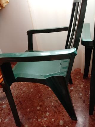 3 poltrone Grosfillex Miami Green
