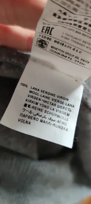 Dolcevita Grigio 100% lana vergine 