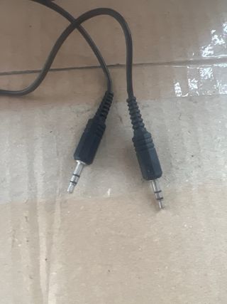 Cable Minijack Macho-Macho Negro 1,5 metros