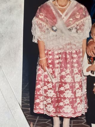 Traje regional mujer rojo y blanco