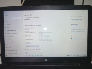 Portátil HP 4 de RAM 500 disco duro sin batería 