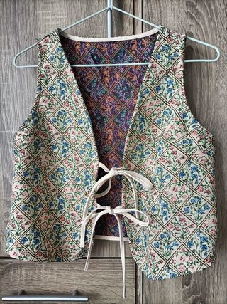 Chaleco estampado mujer