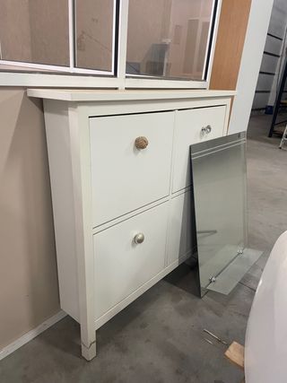 Zapatero blanco IKEA Hemnes tiradores Zara Home