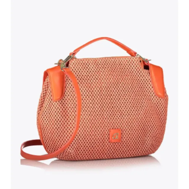 Bolso de hombro grande naranja