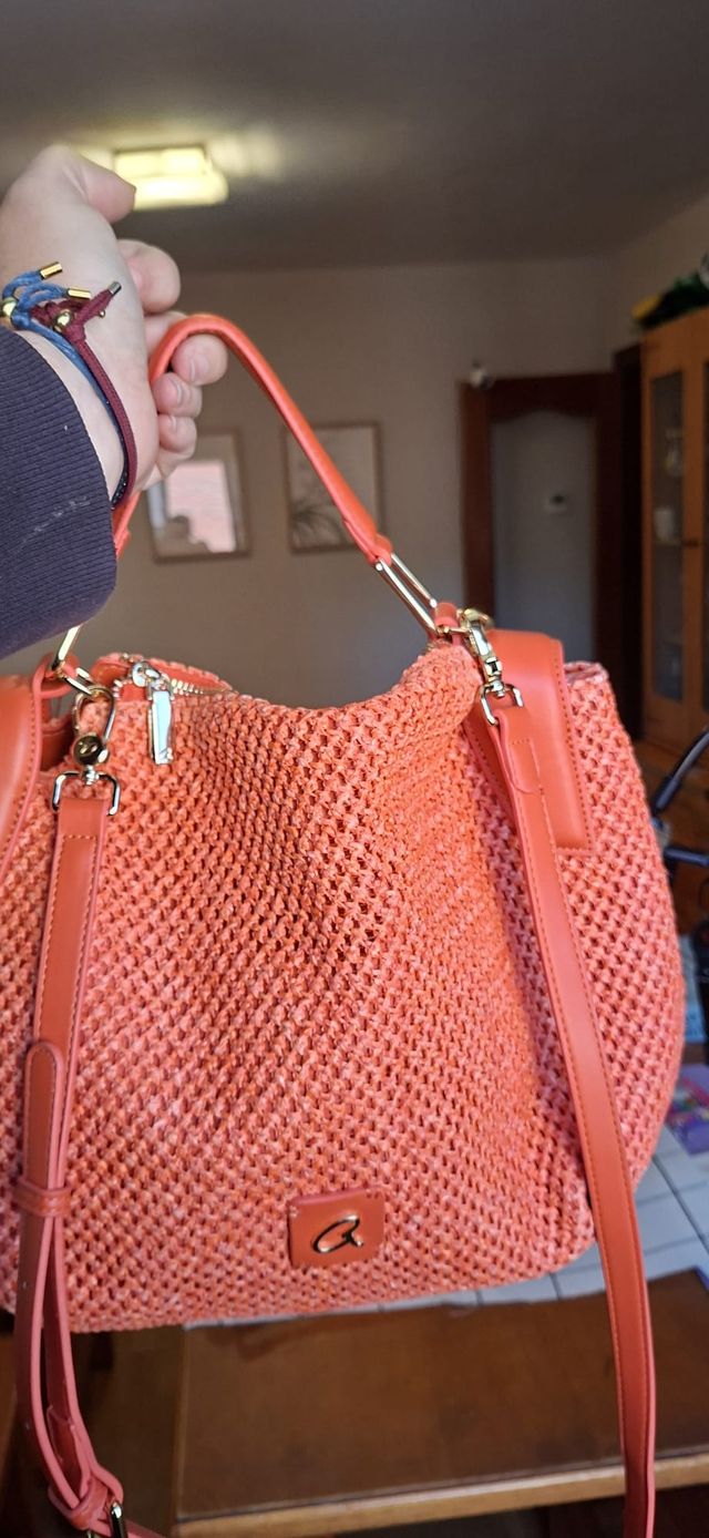 Bolso de hombro grande naranja
