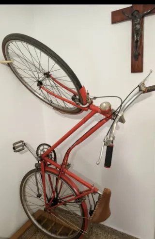 Bicicleta Paseo Vintage Años 60 Roja