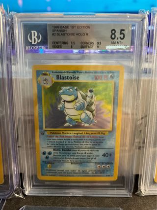 Blastoise Holo 1ª Edición Español 1999 Beckett 8.5