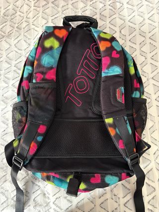 Mochila Totto multicolor con corazones