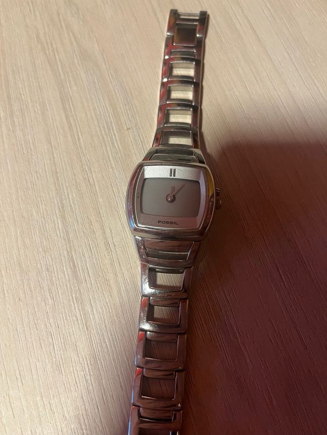 Reloj Fossil Big Tic BG Plata Y2k Vintage 00s