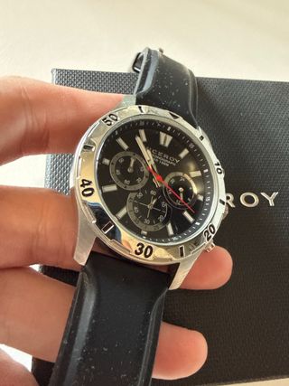 Reloj Viceroy Cronógrafo Negro y Plateado