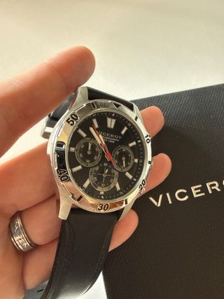 Reloj Viceroy Cronógrafo Negro y Plateado