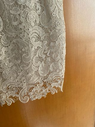 Abito pizzo bianco taglia S