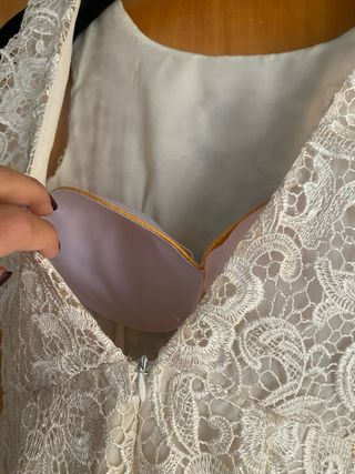 Abito pizzo bianco taglia S