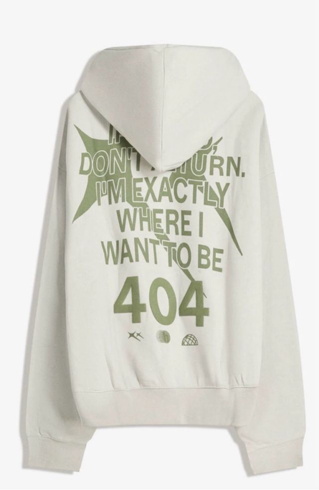 Sudadera Bershka Beige y Verde