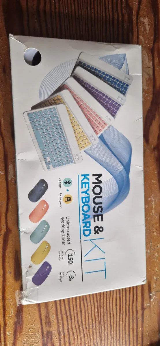 Kit Teclado y Ratón Inalámbrico Bluetooth
