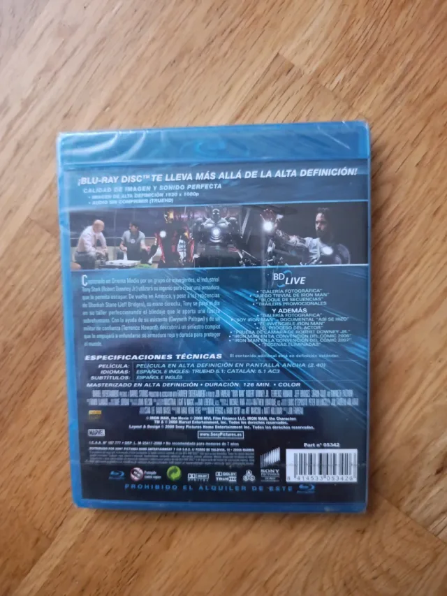 Iron Man Blu-ray 2 Discos