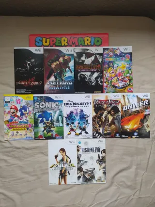 🇪🇦 Manuales de juegos de Nintendo Wii 