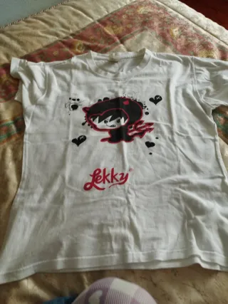 Camiseta Lekky blanca manga corta