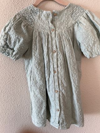 Vestido niña verde 3-4 años
