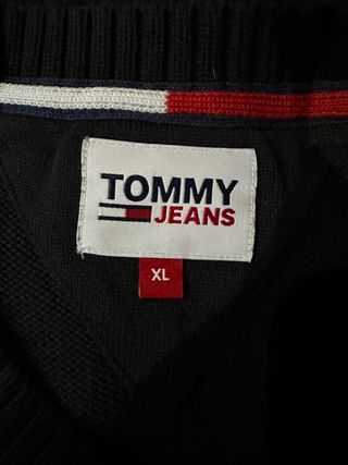 Jersey Tommy Hilfiger Negro Bordado