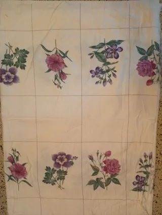 Lote 9  piezas de tela grande estampadas