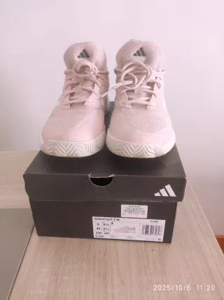 Zapatillas Adidas Gamecourt 2W Mujer Rosa/Blanco
