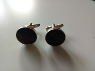 Chaleco y corbata Barry Wang Negro y Morado. 