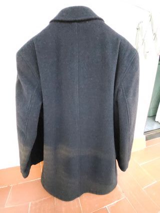 Abrigo de paño gris