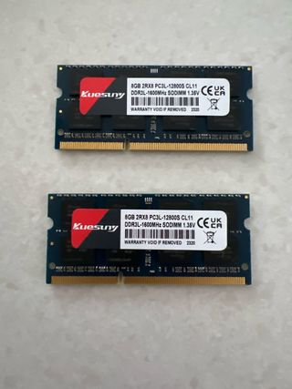 Memoria RAM 8GB DDR3L 1600MHz SODIMM