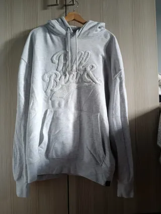 Sudadera con capucha gris para hombre