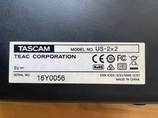 Interfaz de audio Tascam US-2x2