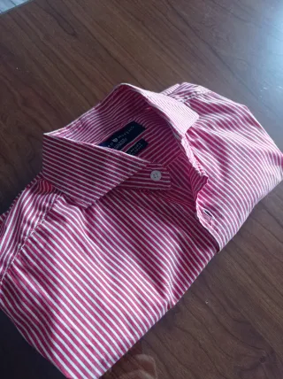 Camisa Álvaro  MORENO rayas roja y blanca