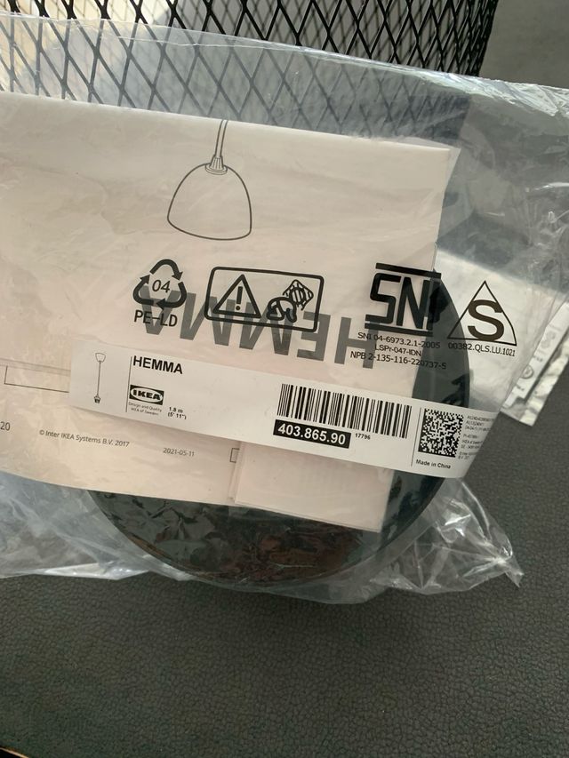 Lámpara techo Luftmassa Hemma Ikea