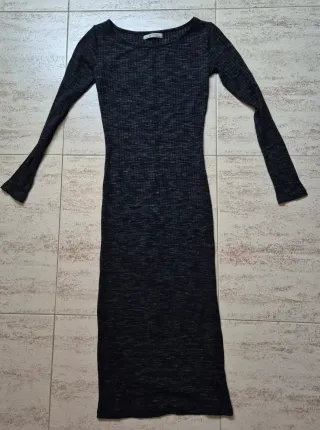 Vestido largo de manga larga