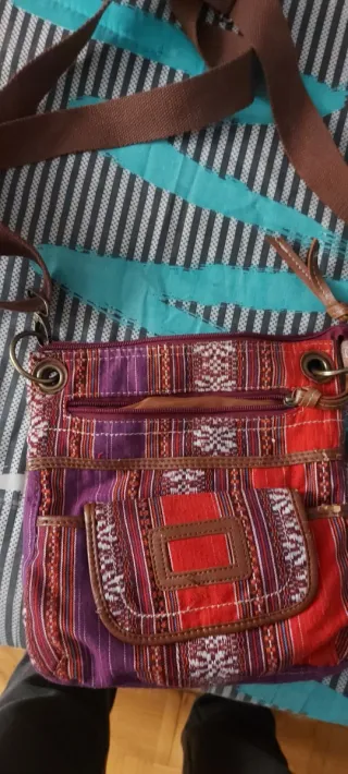 Bolso bandolera estampado étnico