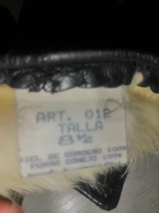 Guantes de piel con forro de conejo
