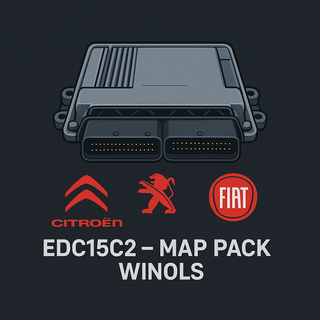 MAP PACK WinOls para centralitas BOSCH EDC15C2 PSA