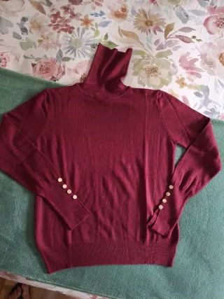 Jersey cuello alto mujer